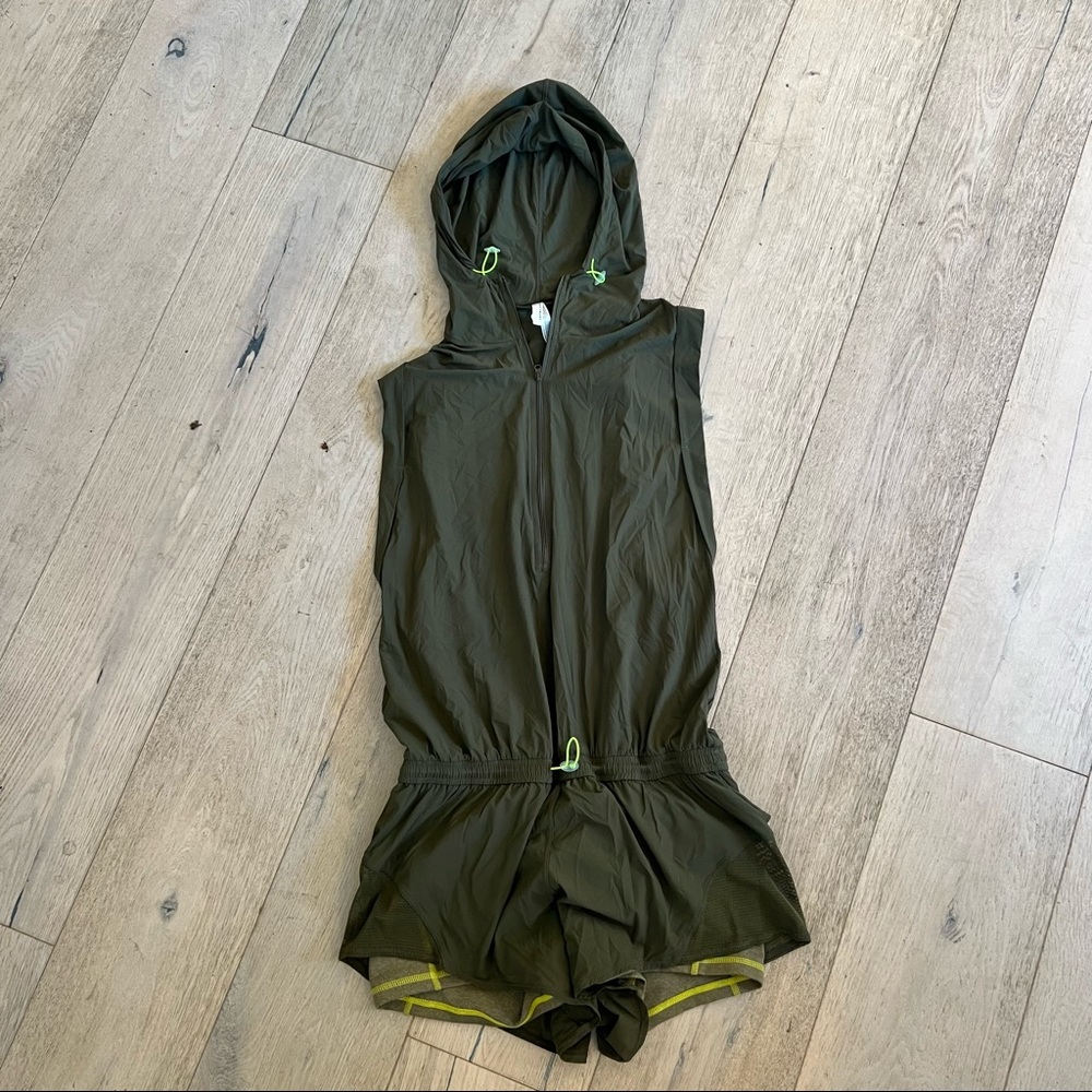 Free People Green Athletic Romper